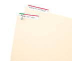 Avery File Folder Labels on 4" x 6" Sheets, Easy Peel, White/Red, Print & Handwrite, 2/3" x 3-7/16", 252 Labels (5201) 252 Count (Pack of 1)