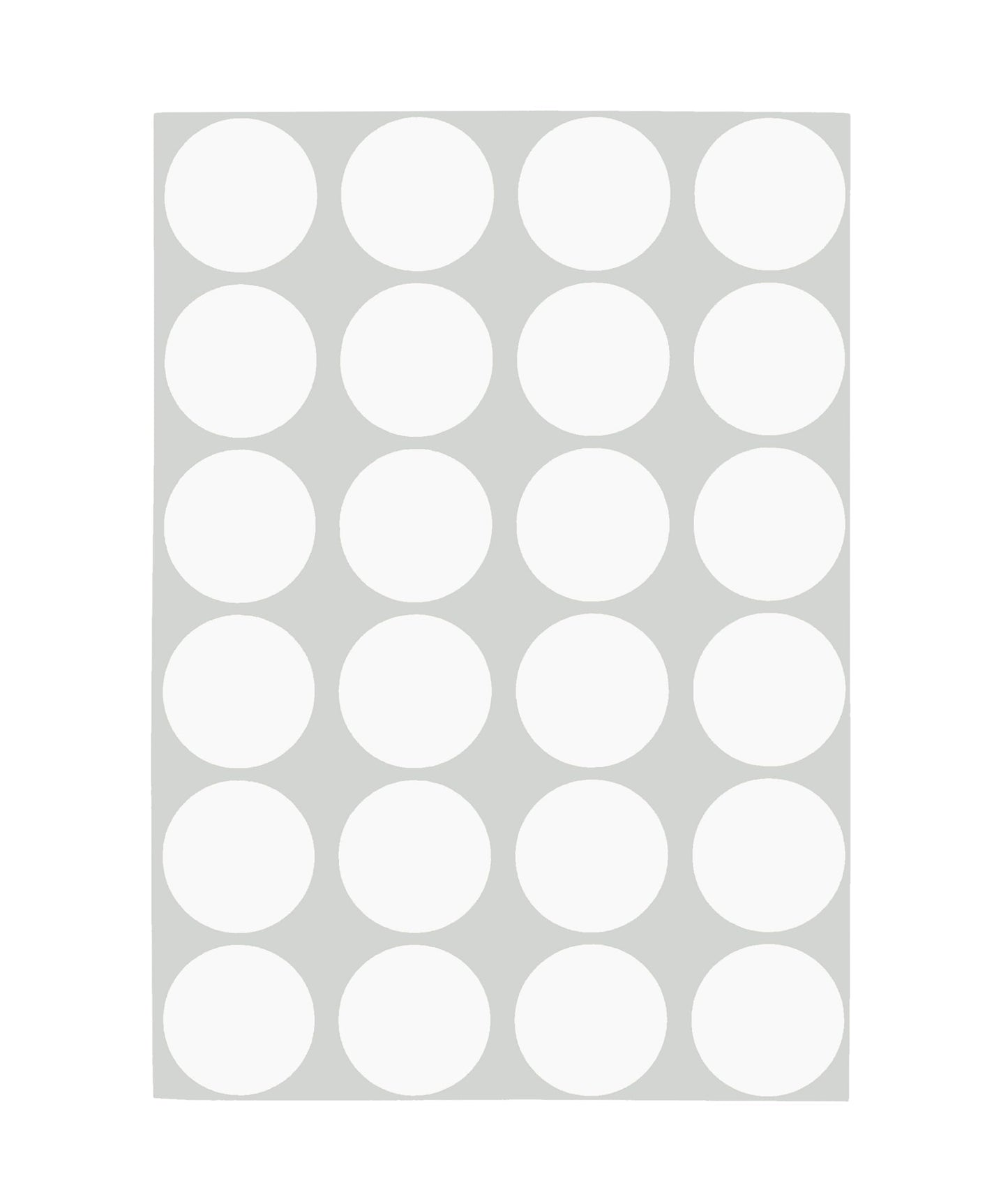 ChromaLabel 3/4 Inch Circle Sticker Labels, Easy to Write On Round Colored Stickers, 42 Sheets of Removable Sticky Dots - 1008 Dot Stickers, White Labels