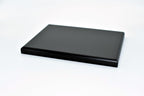 MDF Wooden Display Base Plaque, 12" x 8", Bevel Edge, Art Display Stand, Sculpture Stand, Jewelry Display Stand black