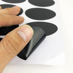 20 Sheets Printable Labels Mini Jar Labels for Storage Bins Adhesive Labels Pantry Sticker Oval Sticker Classification Sticker Bottle Chalk Bottle Black Oval Storage Box