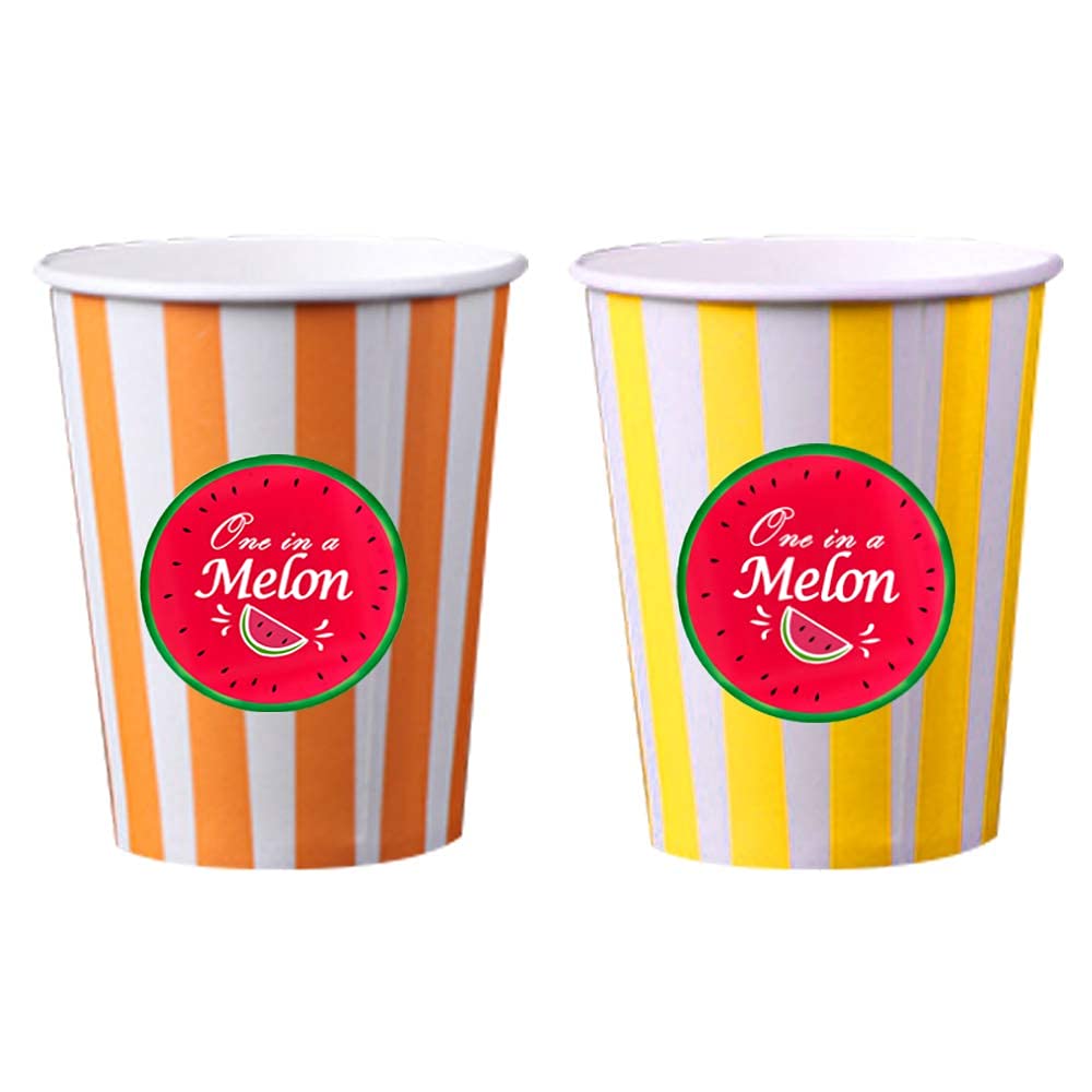 One in a Melon Birthday Party Stickers,2 Inch Watermelon First Birthday Label for Party Favors Decoration,Perfect for Candies Bags,120 Pcs Per Pack