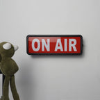 On Air Light Sign, Lighted Recording and Broadcast Warning Indicator, for Home Studio, Company, Desk or Wall Decor, Black, with Remote Control black+Remote control