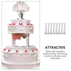Abaodam 8Pcs Roman Column Cake Pillars Mini Roman Pillar Greek Columns
