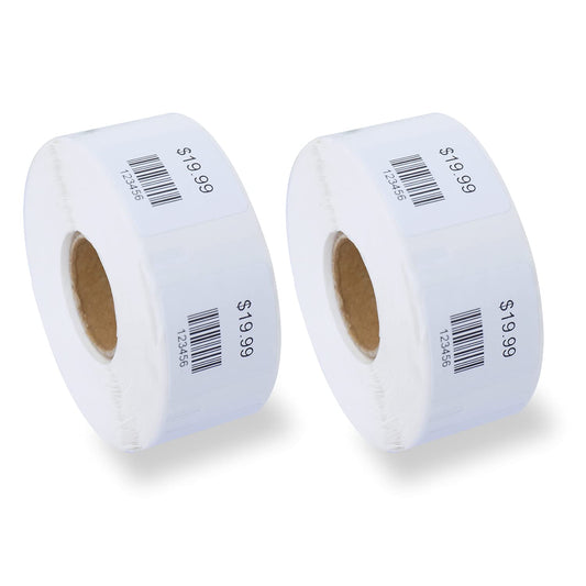 BETCKEY - Compatible with Dymo 30332 (1" x 1", Removable) Square QR code's Multi-Purpose Labels, Compatible for Dymo LabelWriter Thermal 450, 4XL & Zebra Desktop Printers [2 Rolls, 750 Labels]
