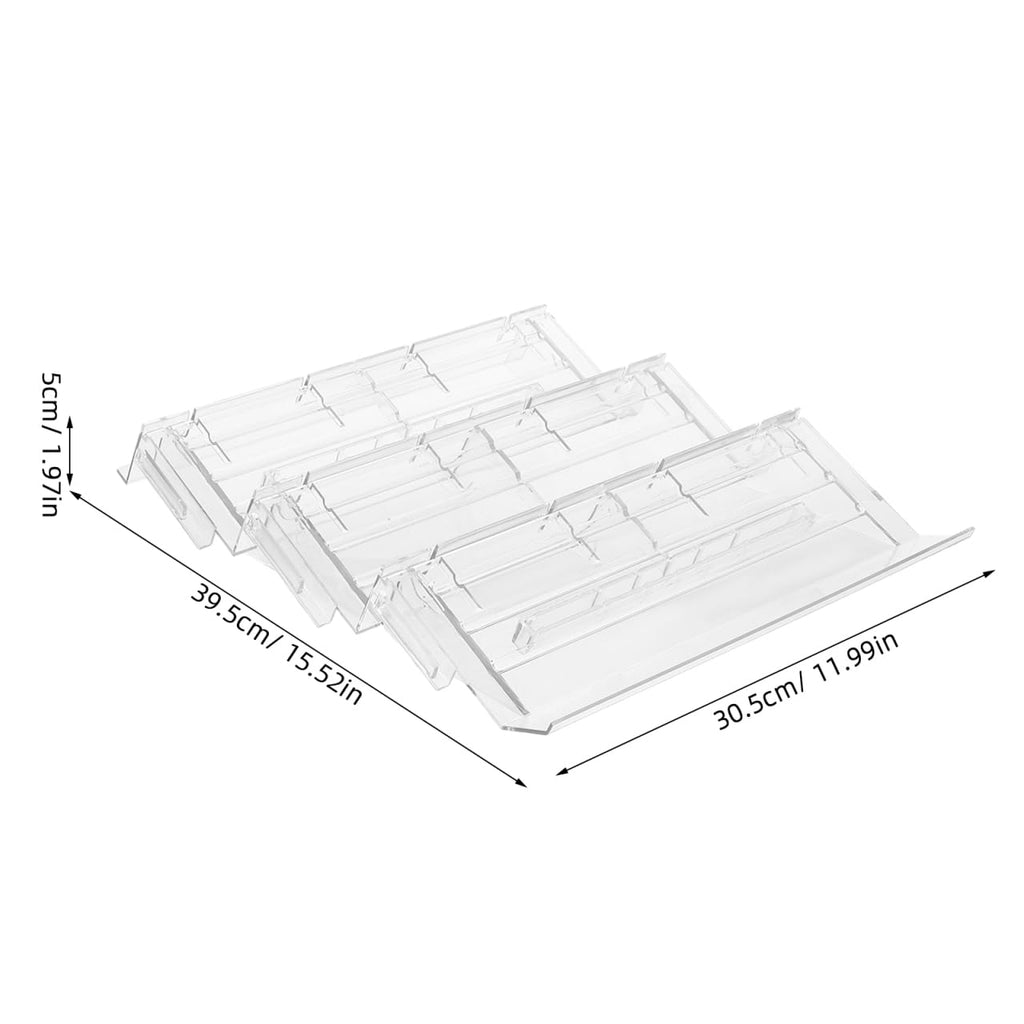 PartyKindom Food Display Riser Layer Plastic for Supermarket Cold