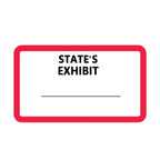 500 Pcs Legal Exhibit Label Stickers - 0.875 x 1.5 Inch STATE'S Exhibit Tabs for Court, Office & Legal Document Classification (Pack of 2) 0.875 x 1.5 inches (Pack of 2)
