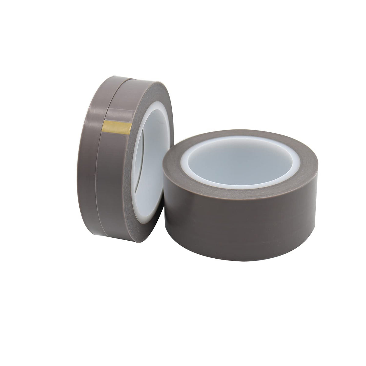 PTFE Tape, Single Side Silicone Adhesive PTFE Film Tape Sheets, Heat Resistant Film Tape, 36 Yards (1 roll) 0.007 in × 0.75 in × 36 yd Grey