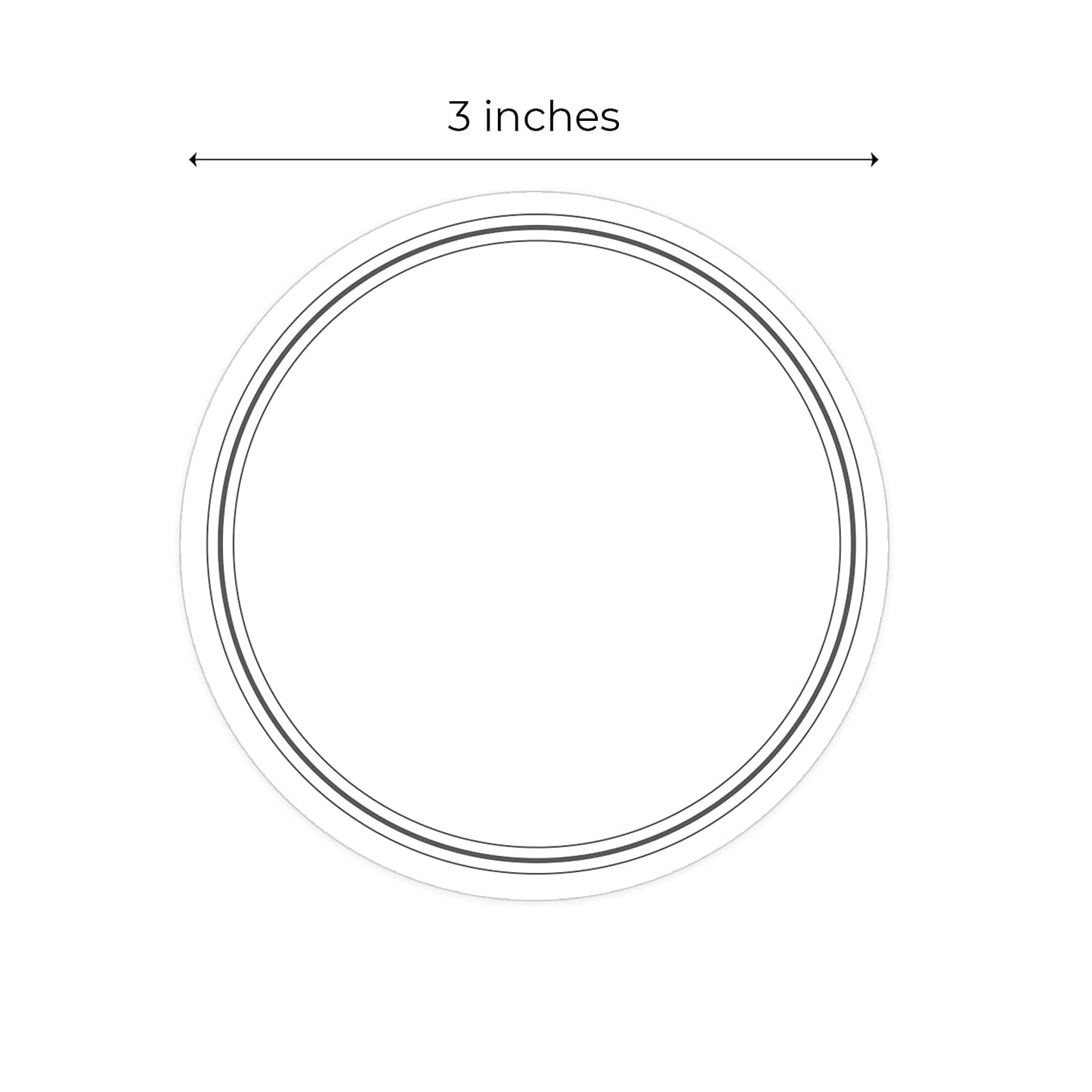Classic Chic Round Write On Pantry Labels / 100 Reusable Storage Labels / 3" Organization Sticker/Water Resistant Label/Food Spice Jar Pantry Stickers