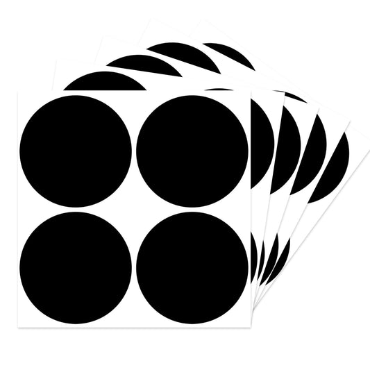 STARLIBOO Black Dot Stickers - 3 Inch Removable Circle Stickers, Writable for Office, Garage Sale, Yard Sale (200 Pcs)