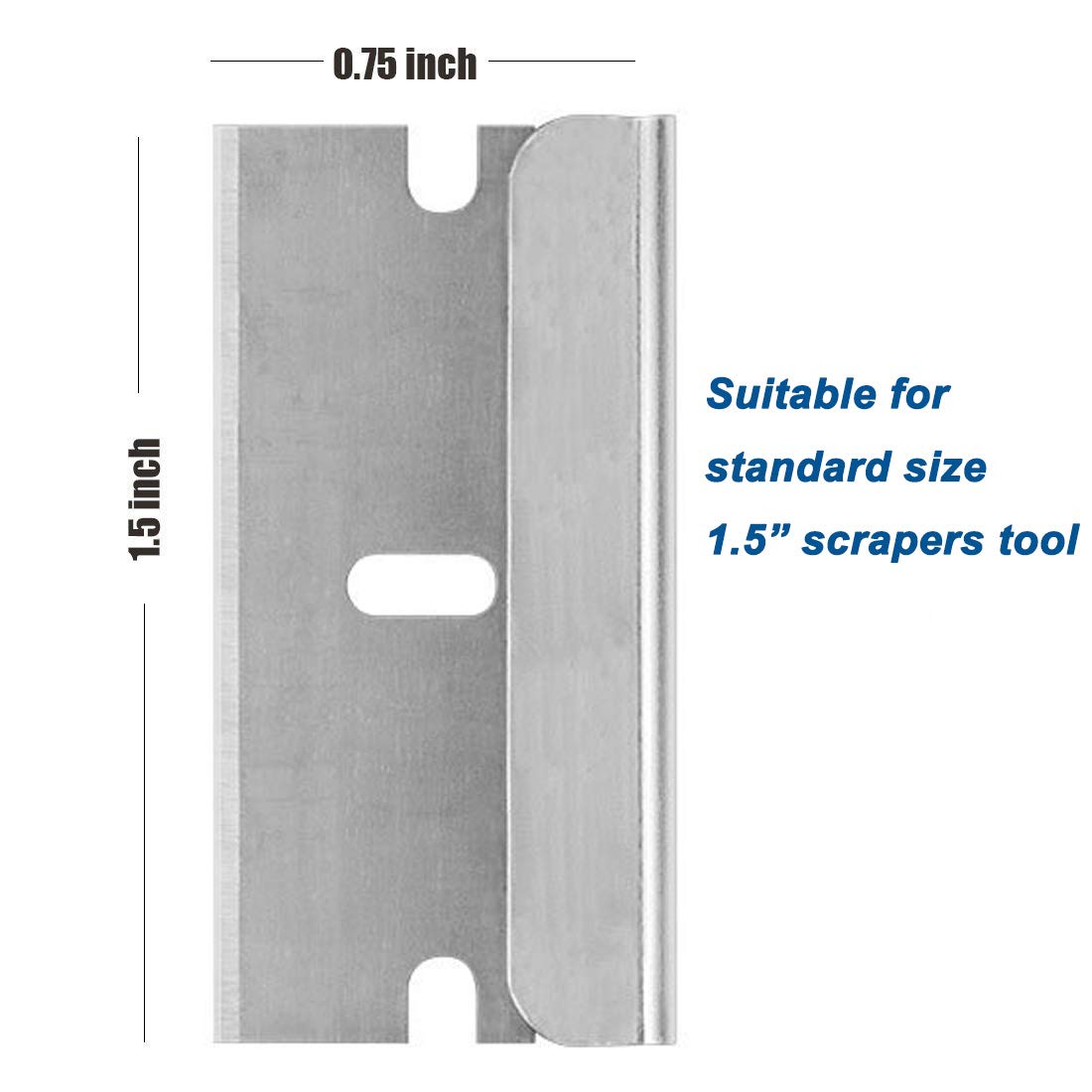 WEKOIL metal razor blades and glass scraper tool set with 10 replacement blades, ideal for removing decals, stickers, and residue.