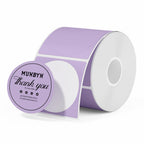 ILH01 Label Holder Purple+2" Purple Circle Thermal Labels 750 Labels/Roll