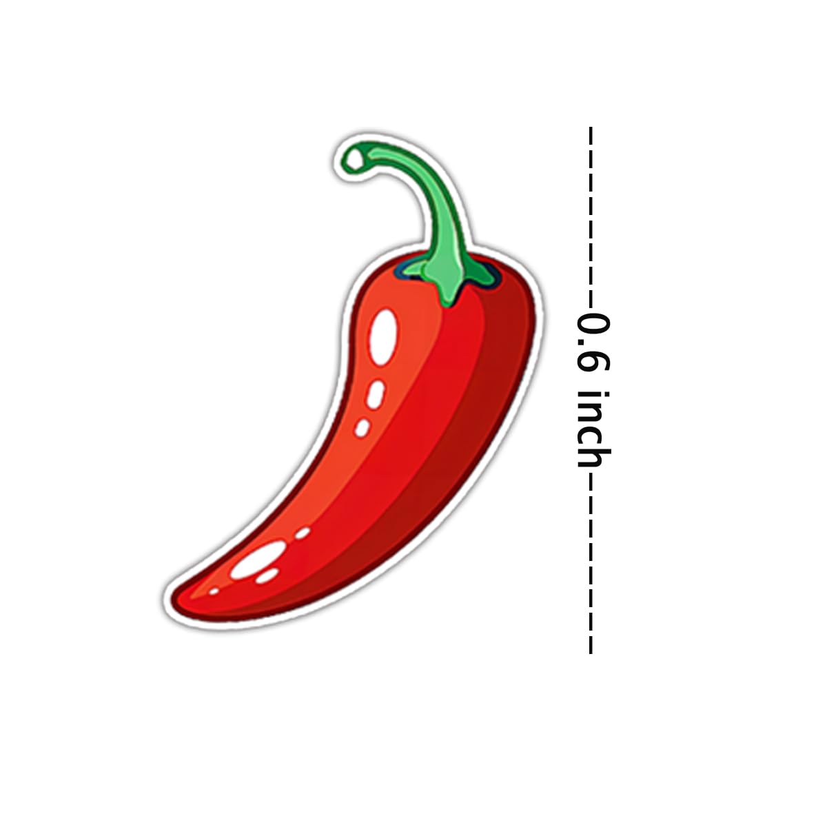 Spicy Red Chili Pepper Stickers Spicy Level Indicator Labels Grocery Store Food Warning Labels for Food Packaging,Restaurants,300 Pcs