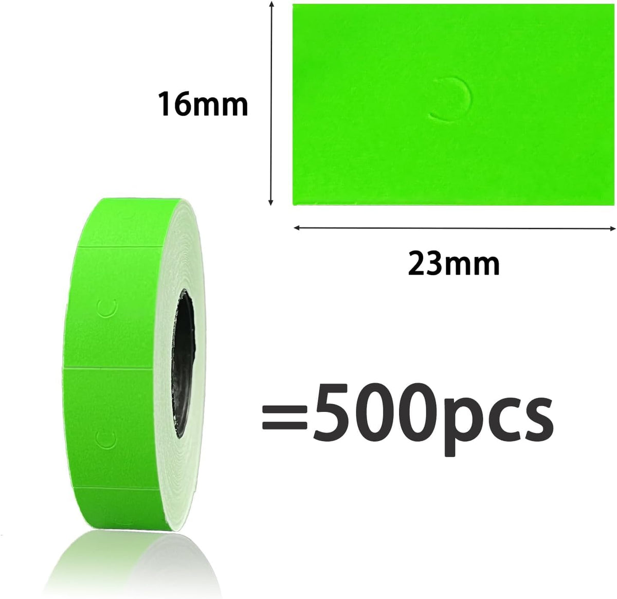 20,000Pcs 2Line Refill Price Marking Label Stickers for MX6600,MX6602,YH689 Green 2-LINE
