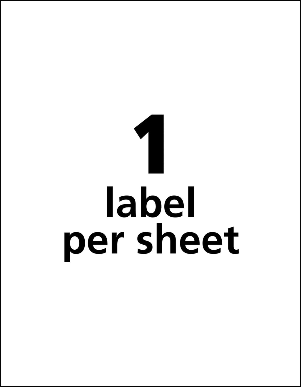 Avery Durable White Cover Up ID Labels for Laser Printers, 8.5" x 11", Pack of 50 (6575) 8-1/2" x 11"