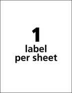 Avery Durable White Cover Up ID Labels for Laser Printers, 8.5" x 11", Pack of 50 (6575) 8-1/2" x 11"