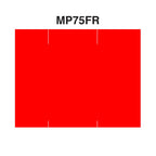 Fluorescent Red Pricing Labels to fit Monarch® 1151®, 1152®, 1153®, 1175®, 1176®, and 1177® Pricers. 6 Rolls with 1 Free Ink Roller.