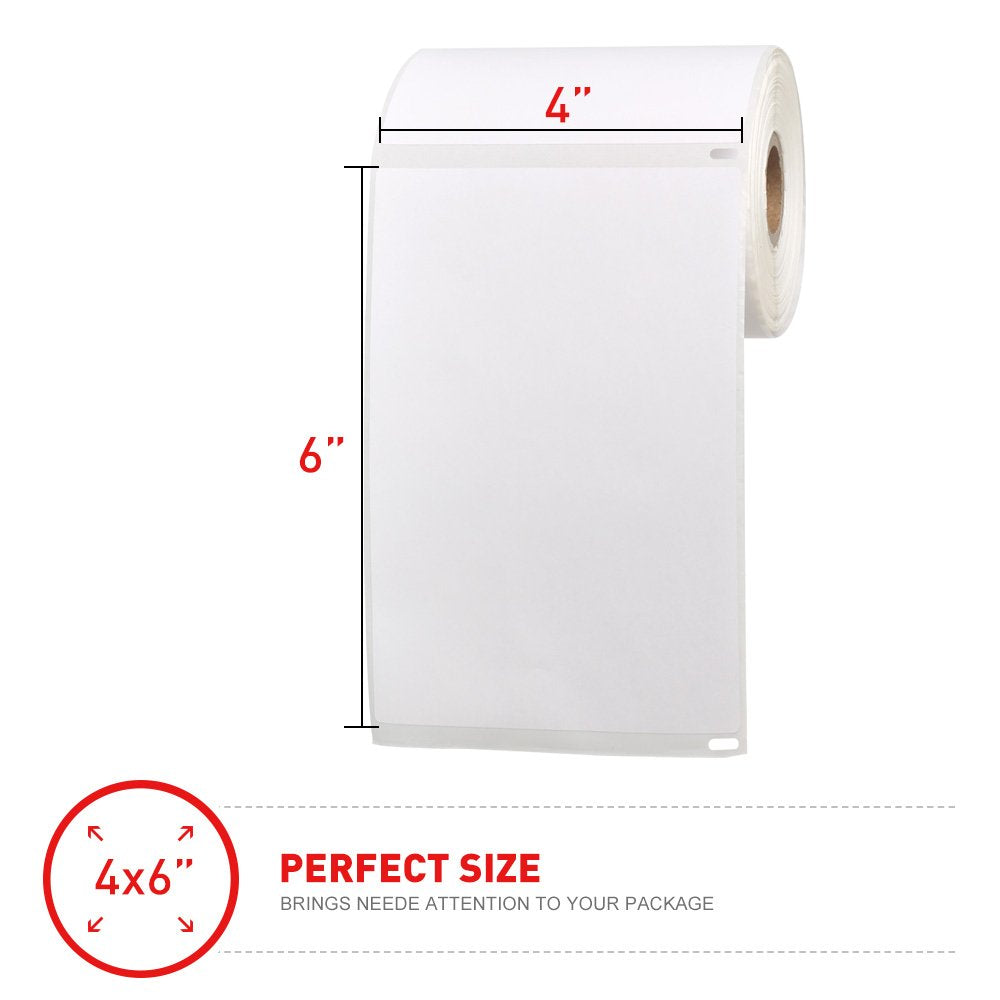 [2 Rolls, 440 Labels] 4”x 6” Postage Thermal Shipping Labels 4x6 Thermal Labels Roll Compatible with Dymo 4XL 1744907 LabelWriter 2 pack