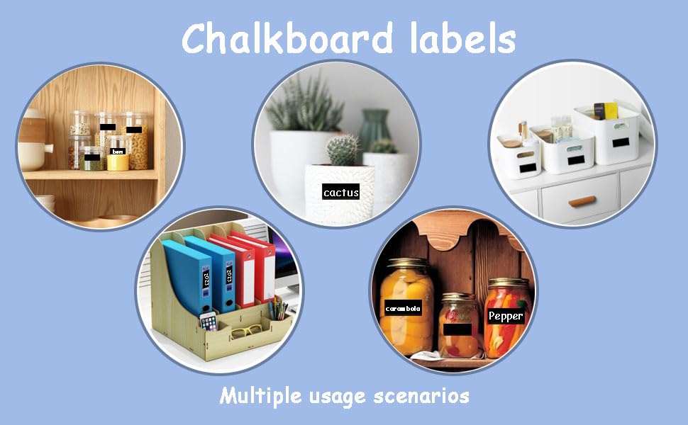 1×3 Inch Removable Chalkboard Labels, Adhesive Reusable Waterproof Pantry Labels with 1 Chalk Marker for Jars Bottles,Mason Jars, Parties,Craft Rooms, Weddings,Store and Home & Kitchen.(144 Pcs)