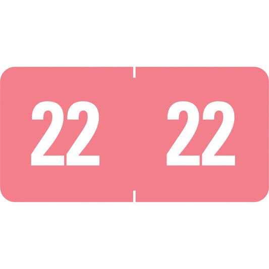 Smead, SMD67922, ETS Color-Coded Year Labels, 250 / Pack, Pink 1 X 1/2