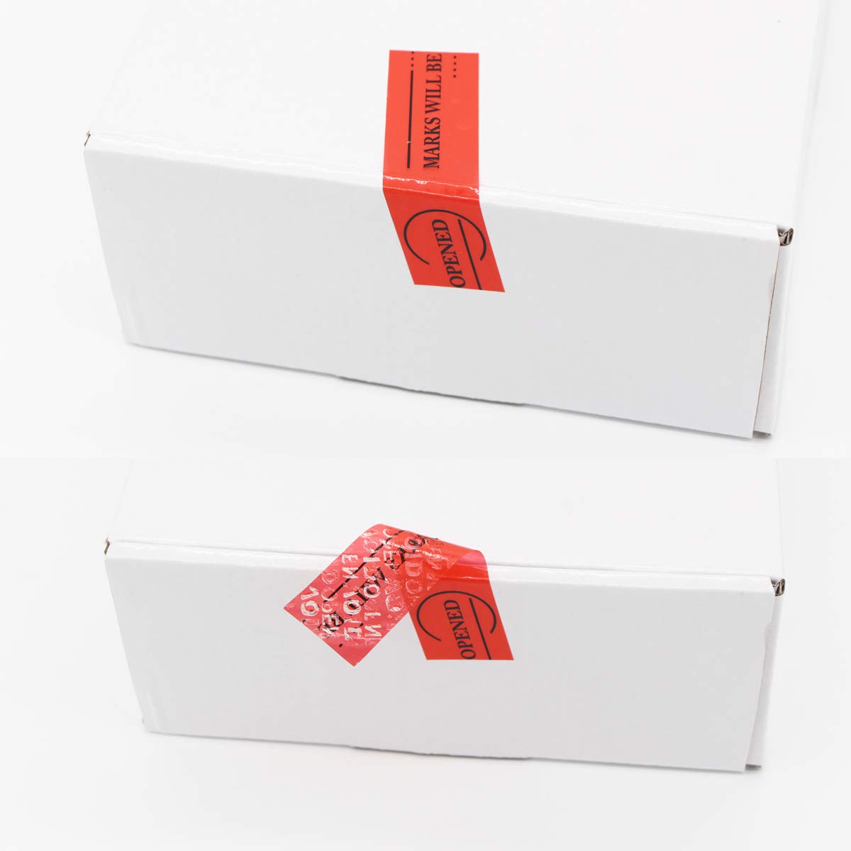 Solitary Walker Tamper Evident Security Tape Resistant Safety Tape Stickers Labels Seals 1 in x 55yds Prevent Opened Void Red Tape No Transfer No Damage to Protected Item 1 inch
