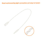 MECCANIXITY Cotton Hang Tag String Snap Lock Pins White 4.7" 100pcs 4.7 inches