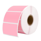 2.25x1.25 Pink Thermal Labels 1,000 Labels/Roll+2" Round Thermal Labels 150 Labels/Roll