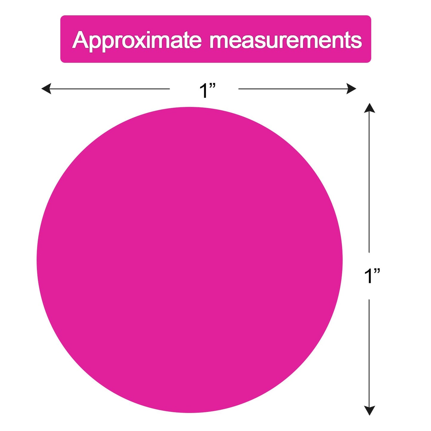 1400 PCS Pink Dot Stickers Round Color Coding Labels Polka Circle Dot Label Sticker for Office,Classroom,Papers Etc