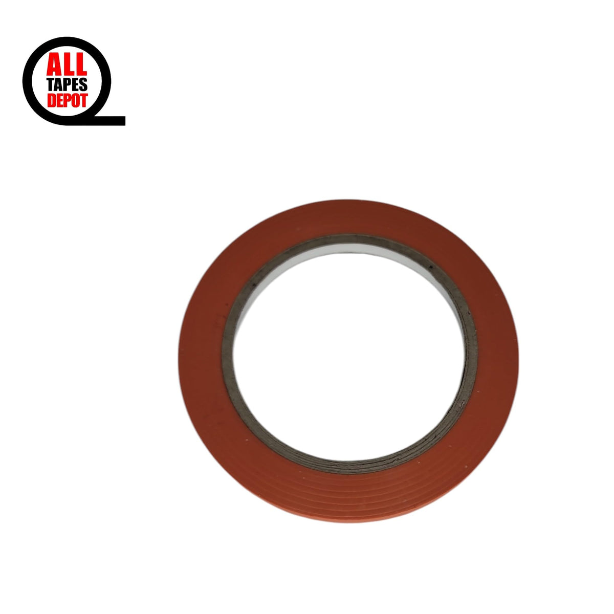 All Tapes Depot Orange Vinyl Pinstriping Tape, 1/4 inch x 36 Yards – Ideal for Pickleball Court Lines, Floor Marking, Crafts, Boats, Vehicles.