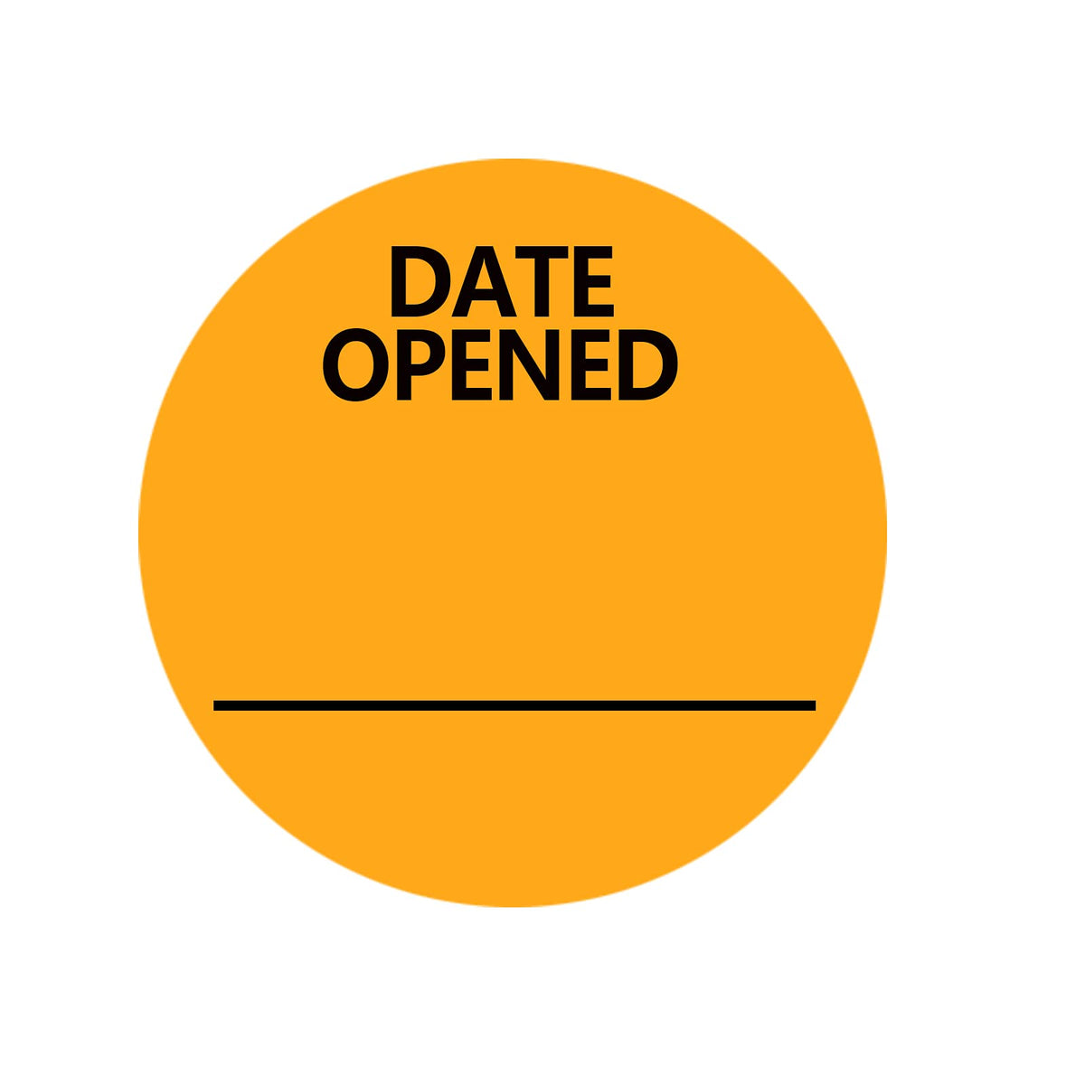 Date Opened Stickers,1.25 Inches Medication Instruction Labels,Permanent Paper Labels for Food Containers Kitchen Freezer Food Storage,1000 Pcs Per Roll (Pack of 2) 1.25 inch (Pack of 2)