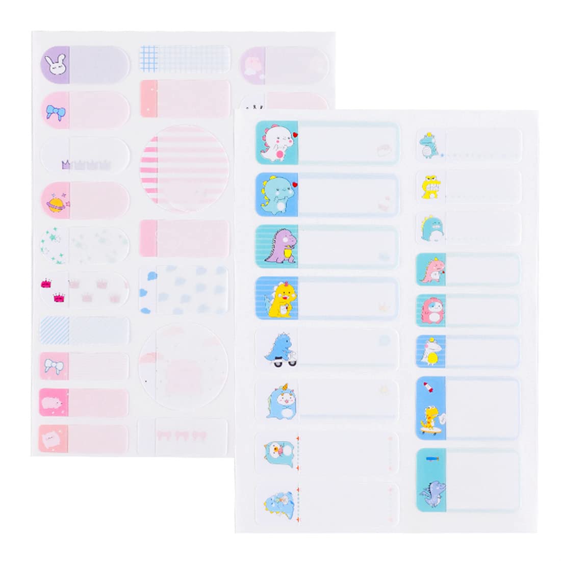 InfantLY Bright 80 Pieces Baby Bottle Labels for Daycare Multi Color Waterproof Write-On Name Labels Best for School Adhesive Sticker