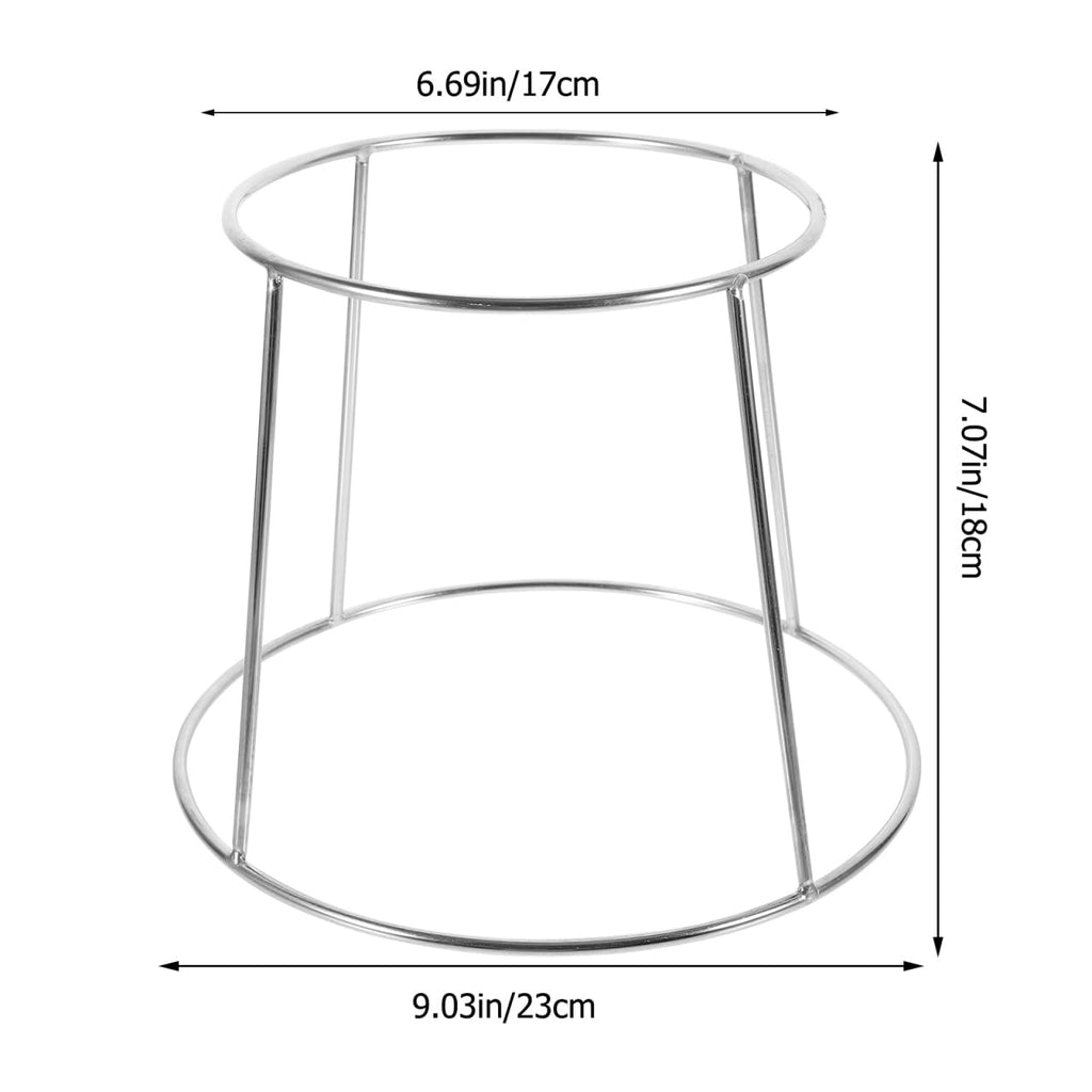 Hemoton Seafood Display Stand Stainless Steel Seafood Rack