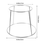 Hemoton Seafood Display Stand Stainless Steel Seafood Rack