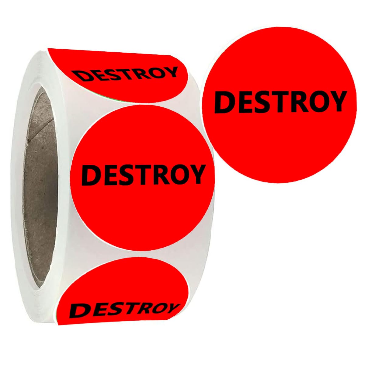Destroy Stickers Labels, 2 Inch Adhesive Color Coding Labels for Inventory Control,Handling,Shipping.(500 Pcs)