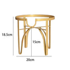 Drink Dispenser Stand for 5L Round Glass Jars, Iron Metal Beverage Jar Holder Rack for Countertop Parties and Events