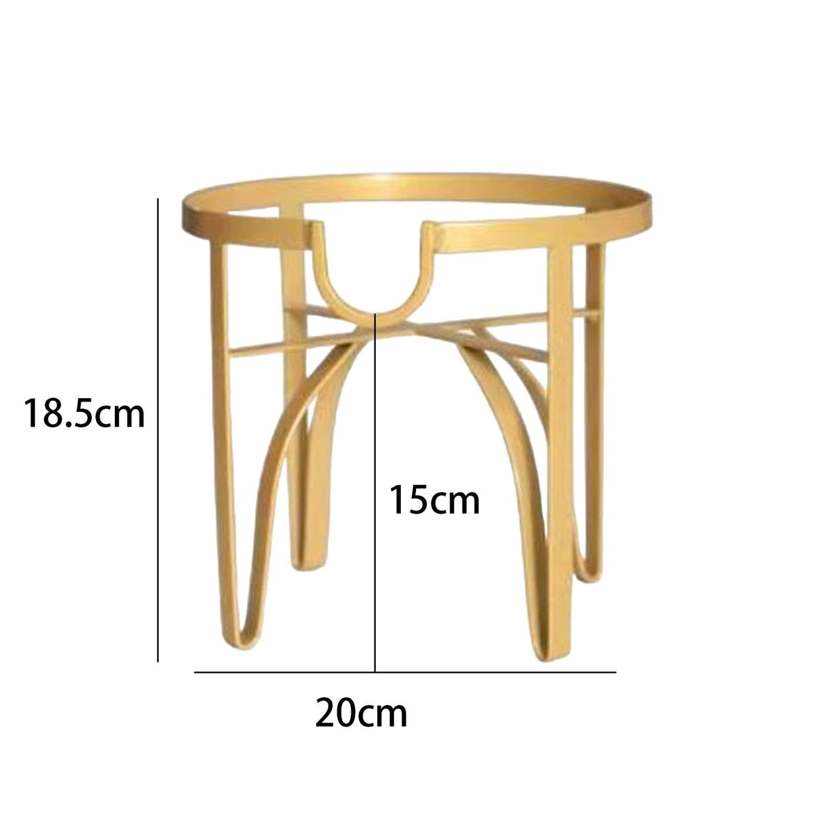 Drink Dispenser Stand for 5L Round Glass Jars, Iron Metal Beverage Jar Holder Rack for Countertop Parties and Events