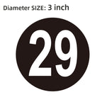 Black Consecutive Number Stickers – 1 to 50,1 Set – Vinyl Self Adhesive Premium Decal for Storage, Organizing, Boxes, Bins, Toolbox (Black,3 Inch) Black 3inch