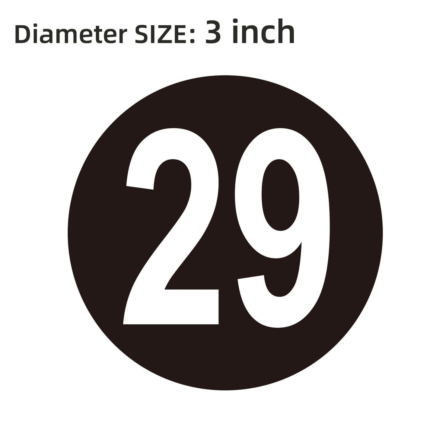 Black Consecutive Number Stickers – 1 to 50,1 Set – Vinyl Self Adhesive Premium Decal for Storage, Organizing, Boxes, Bins, Toolbox (Black,3 Inch) Black 3inch