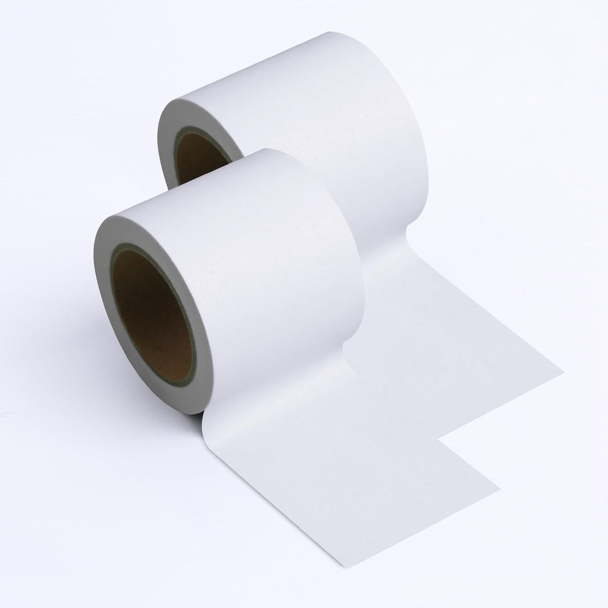 2Inch Wide Self-Adhesive Matte Book Binding Tape - 33 FT Black Cloth Tape | for Repairing/Reinforcing/Protecting Old & Antique Books, Cable Management & Packaging (White White) White White