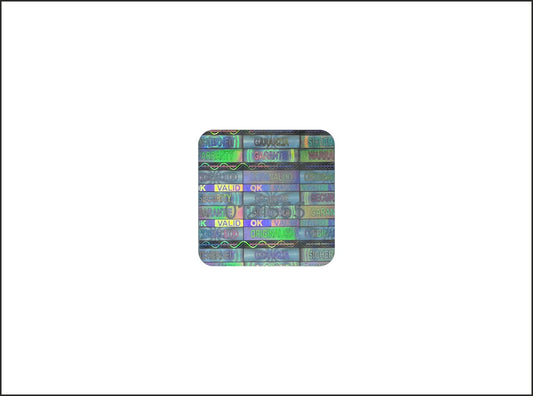 1024 pcs High Security Warranty Seals 0.70 x 0.70 inch Security Hologram Stickers, Void Tamper evident Holographic Labels
