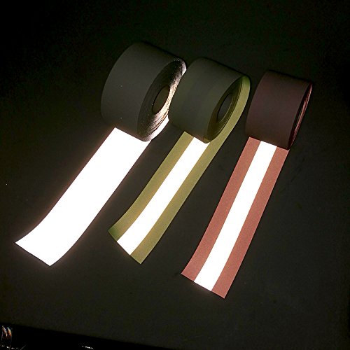 JINBING 2" x 10' High Visibility Fluorescent Yellow Reflective Flame Fire Retardant FR Fabric Tape Sew On