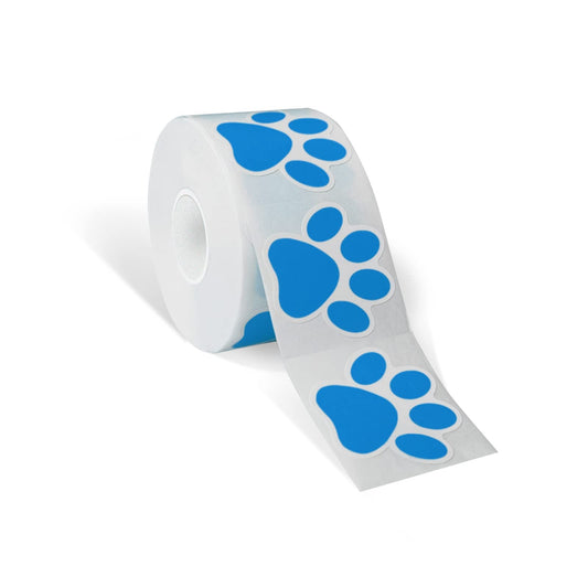 STARLIBOO Paw Print Stickers, 1.5 inch, 600pcs, Blue