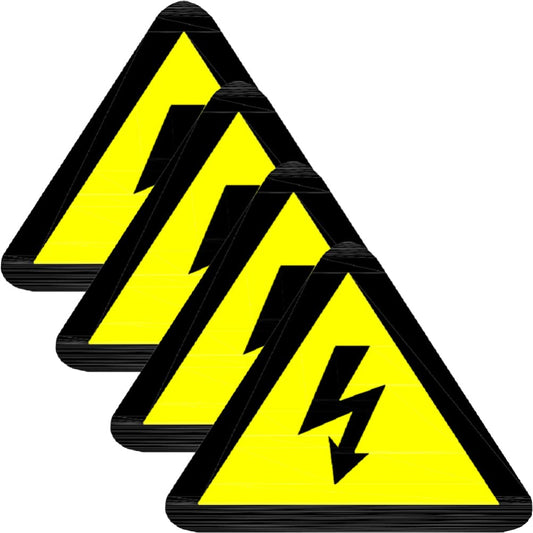 20 Sheets Electrical Hazard Warning Safety Sign High Voltage Warning Labels Caution Risk Danger Sticker Adhesive Labels Adhesive Stickers