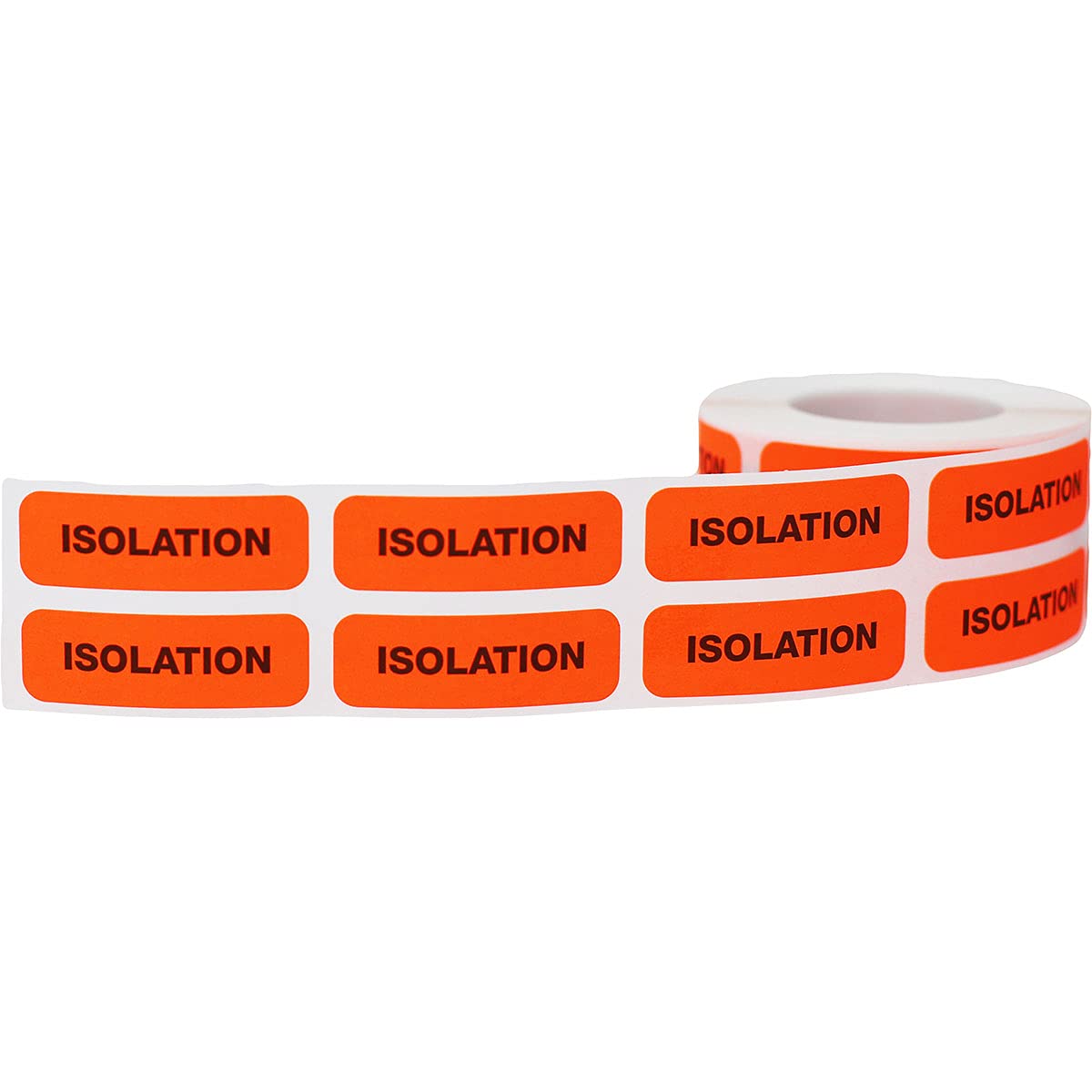 Isolation Medical Healthcare Labels, 0.5 x 1.5 Inch Rectangle, 500 Total Labels