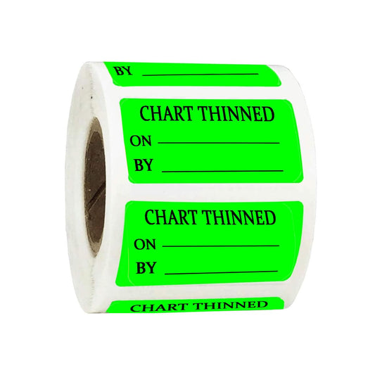 Hodmopli Medical Labels, 1.5" x 0.75", 500 pcs/roll, Green