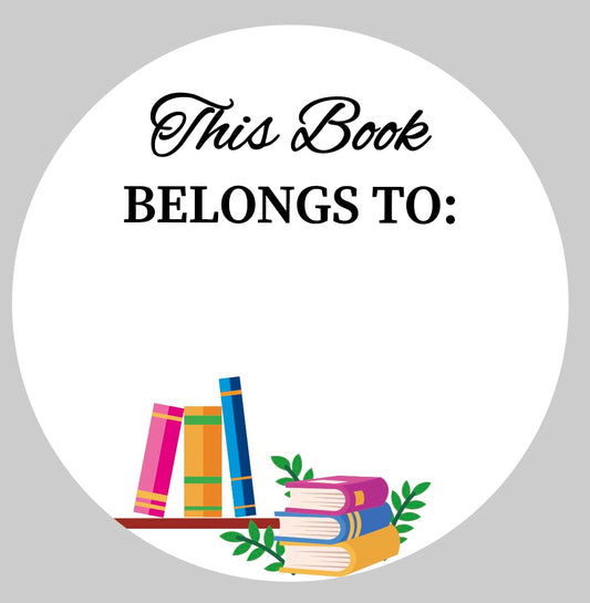 2 inch 150PCS This Book Belongs to Stickers for School Teacher Students