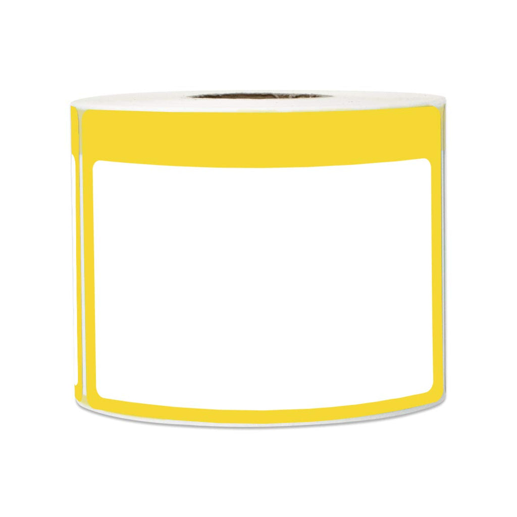 Name Tag Stickers, 2.25 x 3.5 Inch, Yellow, 900 Count 3 Rolls