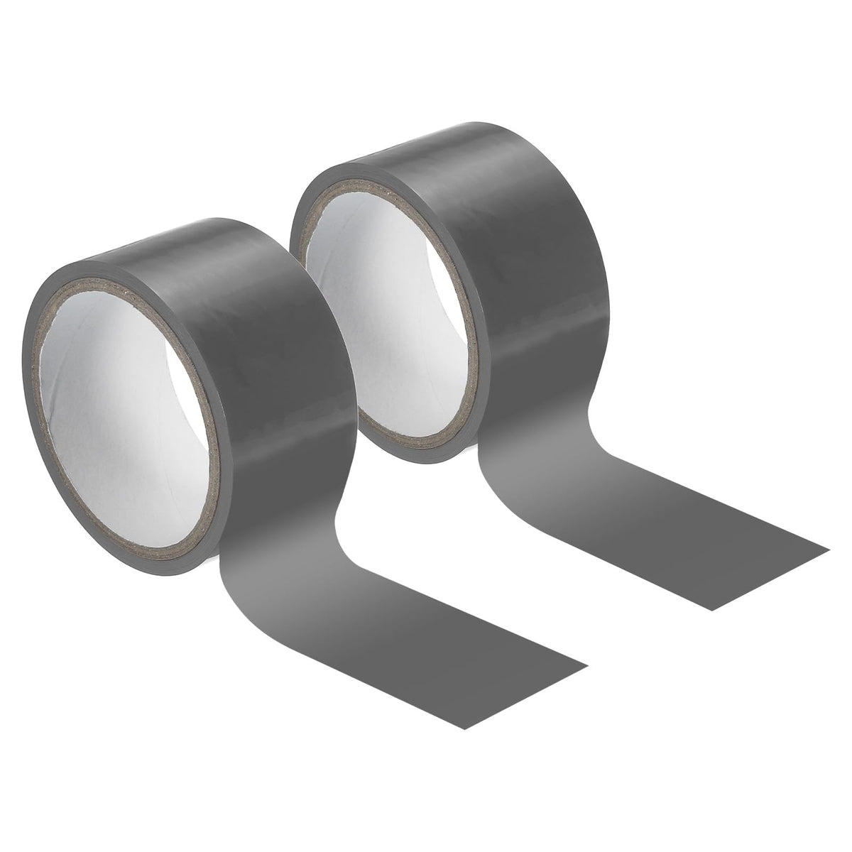 PATIKIL Non Stick Static Tapes 2 in x 50 Ft, 2 Roll Duct Tape No Glue Electrostatic Adsorption Tape for Organizing Cables Securing Crafts, Silver 2"x50'