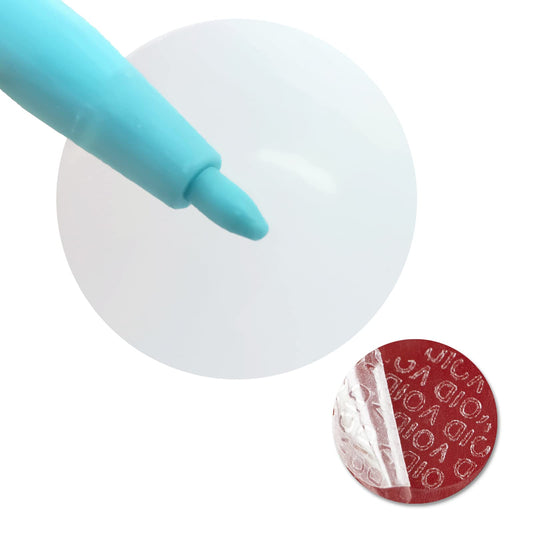 Clear Tamper Evident Stickers Package Security Seals 1 inch Transparent Circle Round Labels Tamper Proof Stickers for Envelopes, Box and Gift Packaging(120pcs)… 120 Round