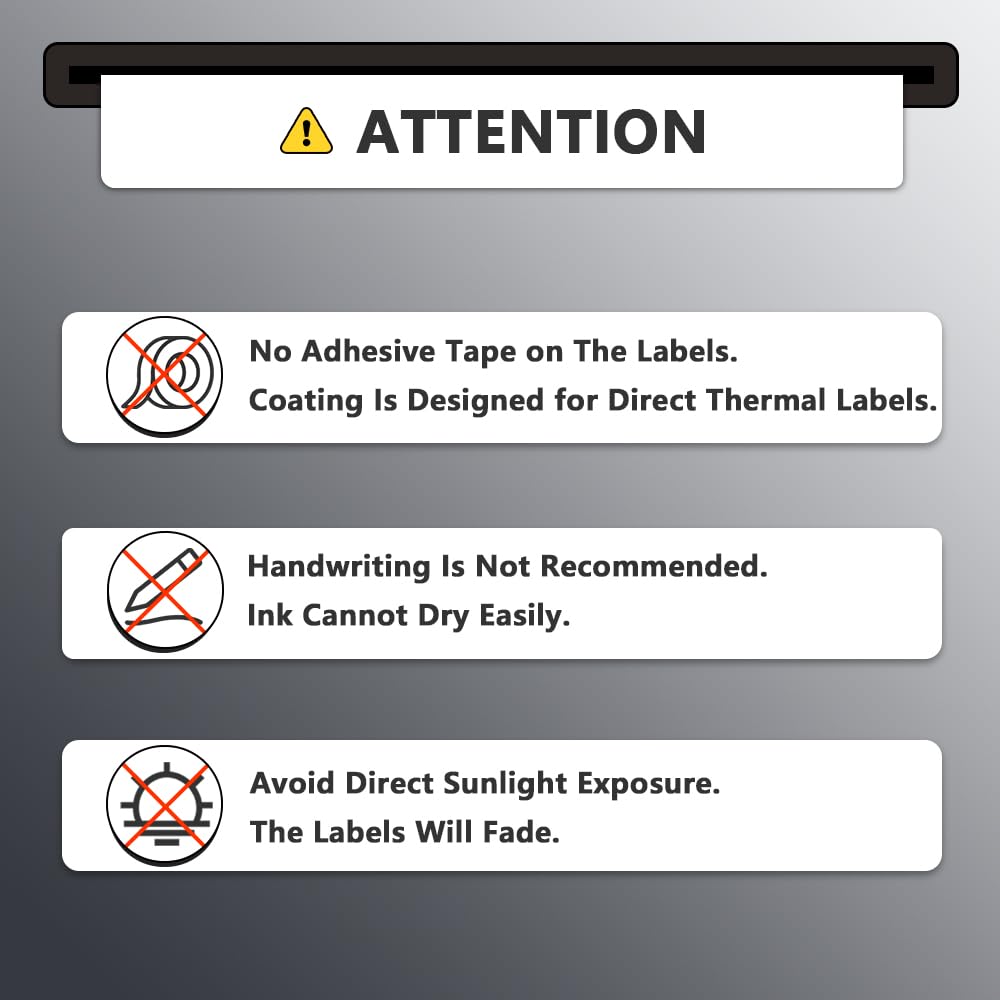 BETCKEY - 2.625" x 1" (67 mm x 25 mm) Thermal Labels, [2 Roll/4000 Labels]