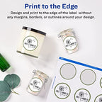 AVERY Printable Round Labels with Sure Feed, 3/4" & 2" Diameter, Matte White, 800 & 300 Customizable Labels
